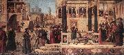 CARPACCIO, Vittore The Daughter of of Emperor Gordian is Exorcised by St Triphun dfg oil painting on canvas